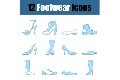 Footwear Icon Set