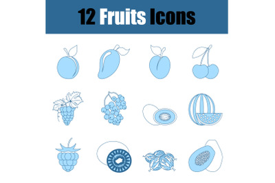 Fruits Icon Set