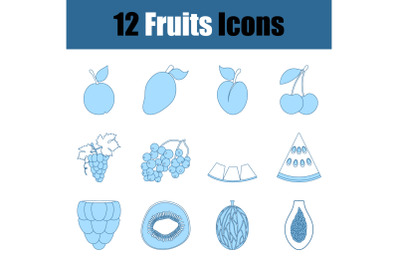 Fruits Icon Set