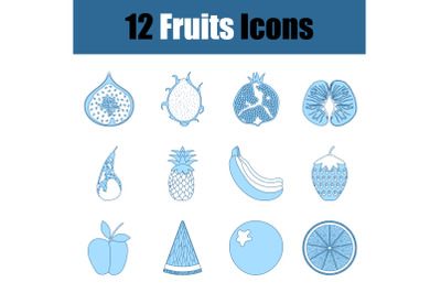 Fruits Icon Set