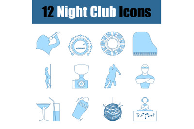 Night Club Icon Set