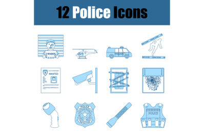 Police Icon Set