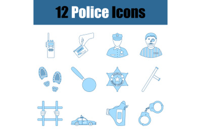 Police Icon Set