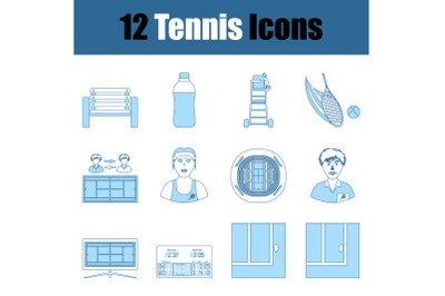 Tennis Icon Set