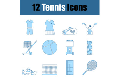 Tennis Icon Set