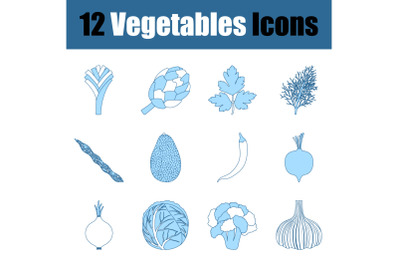 Vegetables Icon Set