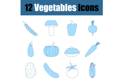 Vegetables Icon Set