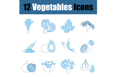 Vegetables Icon Set