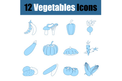 Vegetables Icon Set