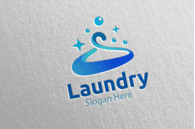 Hangers Laundry Dry Cleaners Logo 32