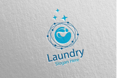 Laundry Dry Cleaners Logo 33