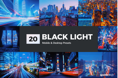 20  Black Light LR Presets