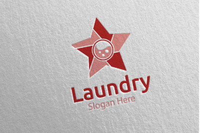 Star Laundry Dry Cleaners Logo 38