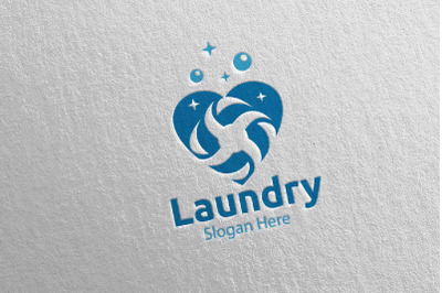 Love Laundry Dry Cleaners Logo 40