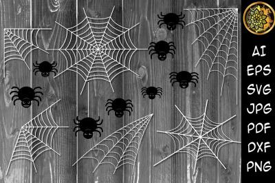 Halloween Spider SVG Clipart Cutfiles