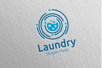 Laundry Dry Cleaners Logo 41