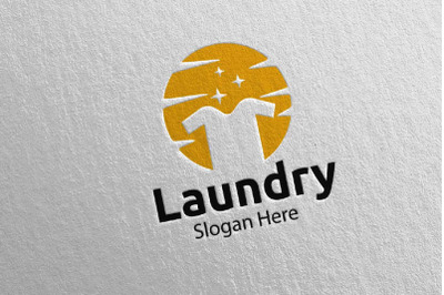 Laundry Dry Cleaners Logo 42