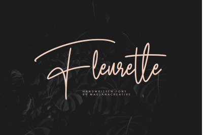 Fleurette Handwritten Font