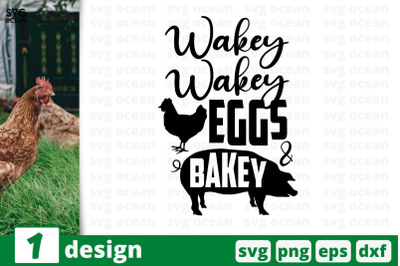 1 Wakey wakey Eggs &amp; Bakey, Kitchen&nbsp;quotes cricut svg