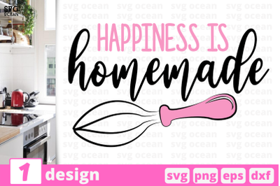 1 Happiness is homemade, Kitchen&nbsp;quotes cricut svg