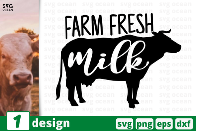 1 Farm fresh milk, Kitchen&nbsp;quotes cricut svg