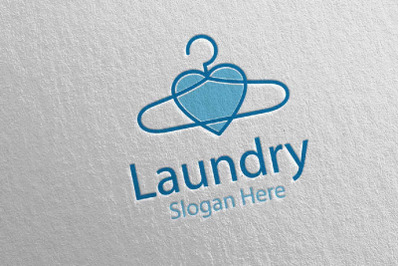 Love Laundry Dry Cleaners Logo 47