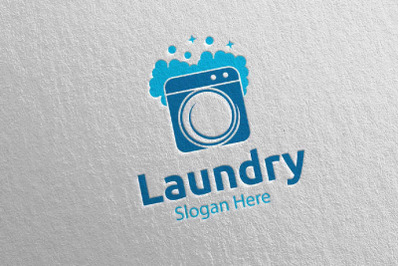 Laundry Dry Cleaners Logo 52