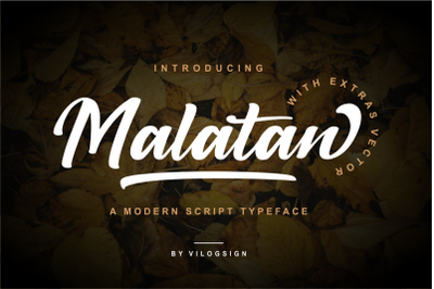 Malatan a Modern Script Typeface