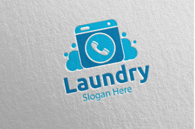 Call Laundry Dry Cleaners Logo 56