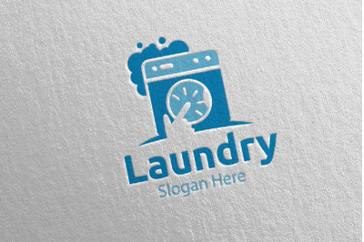 Laundry Dry Cleaners Logo 60