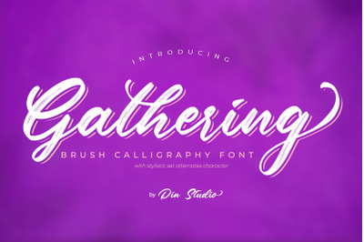 Gathering-Brush Font