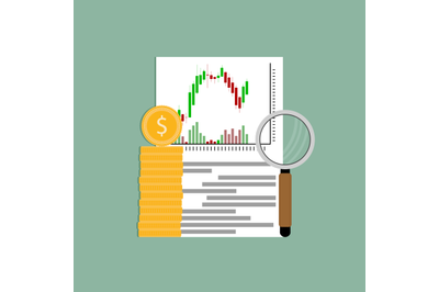 Exchange analysis financial candlestick chart