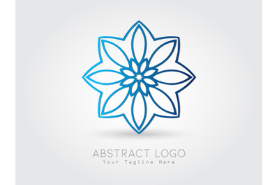 Logo Abstract Gradation Blue