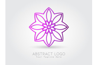Logo Abstract Gradation Purple