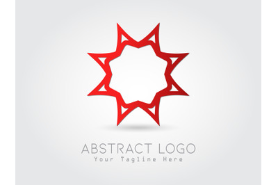 Logo Abstract Gradation Red
