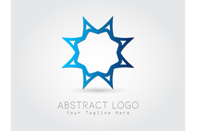 Logo Abstract Gradation Blue