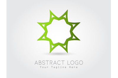 Logo Abstract Gradation Green