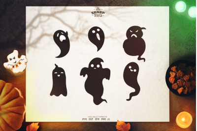 Halloween Ghosts Bundle | Halloween SVG Files