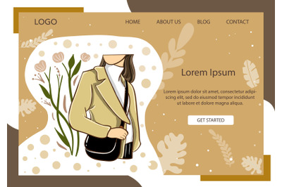 Landing Page Fashion with Office outfit