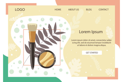 Landing Page Fashion with Face Contour Kit