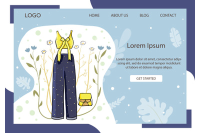 Landing Page Fashion with Night Party Dresses