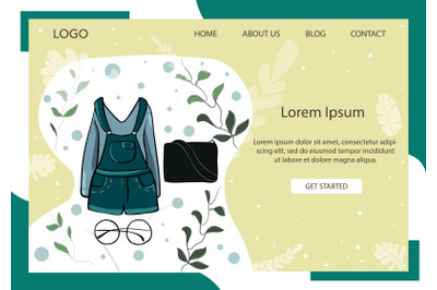 Landing Page Fashion with Tosca Jumpsuit