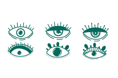Occult Eye Icon Illustration