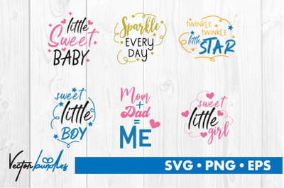 Baby quotes bundle svg