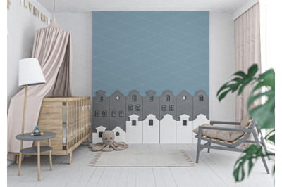 Interior scene artwork background interior mockup