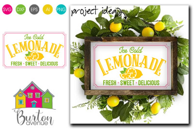Ice Cold Lemonade SVG | Lemon Theme SVG Files