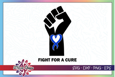 Awareness fist ribbon svg, Prostate cancer awareness