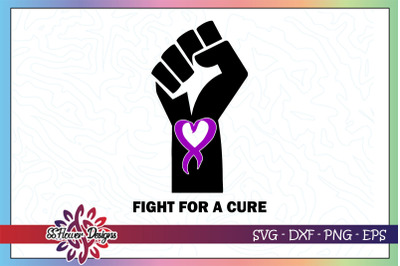 Awareness fist ribbon svg, Pancreatic cancer svg