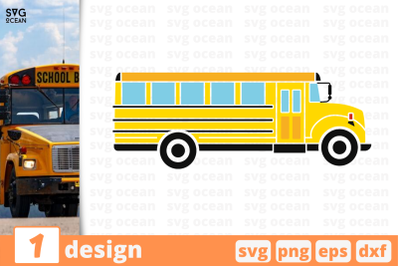 1 School bus, School bus&nbsp;quotes cricut svg