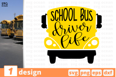 1 School bus driver life&2C; School bus&amp;nbsp;quotes cricut svg